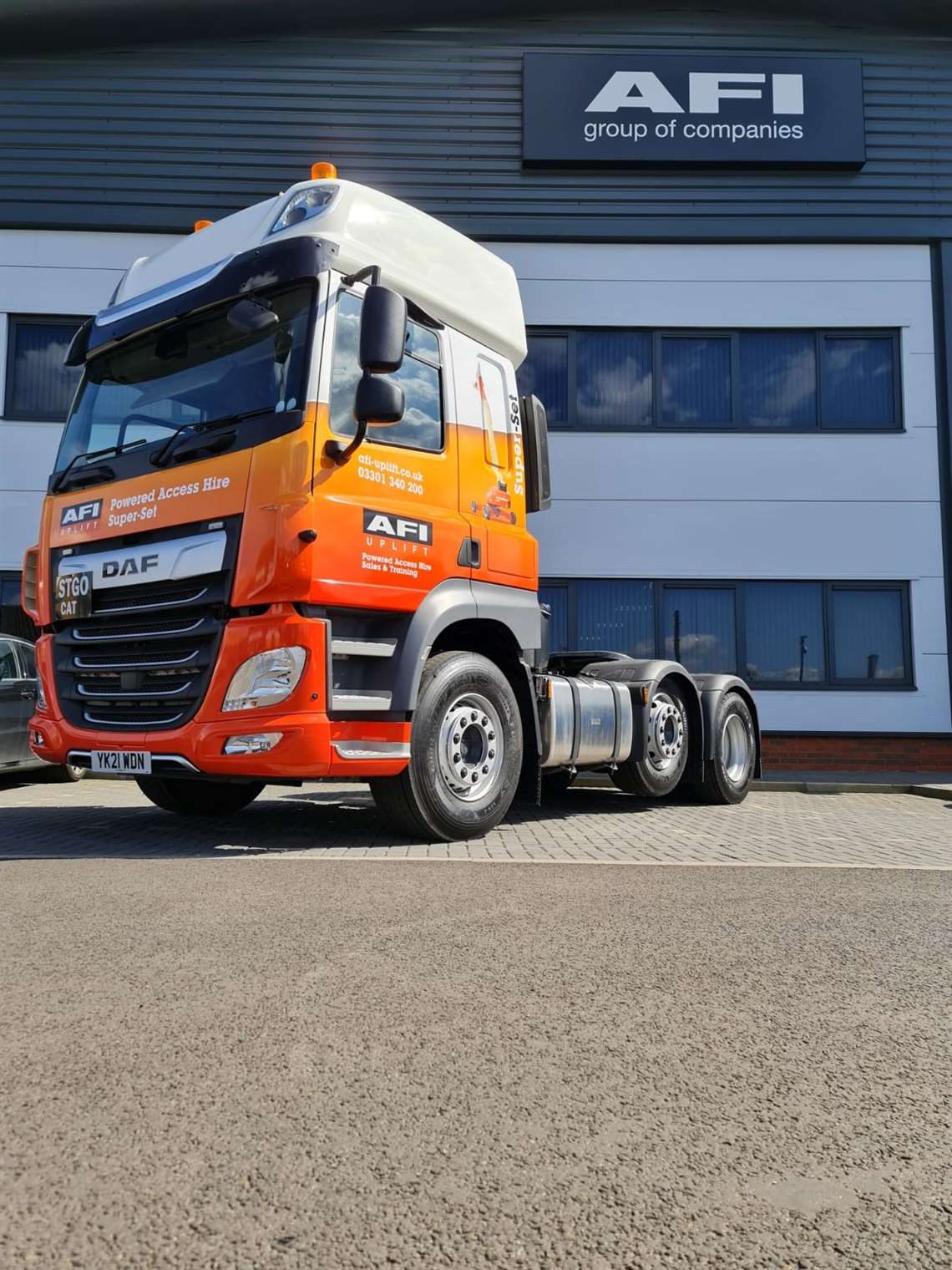 One of AFI Group's new DAF tractor units
