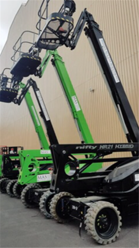 Niftylift HR21 articulating booms