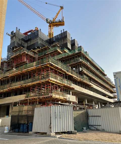 The S development under construction Dubai, UAE