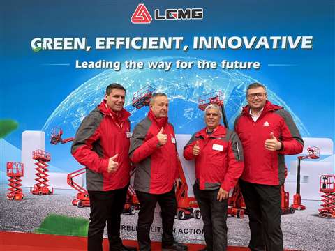 The new LGMG sales team from left to right: Paul Maccall, Scott Wilkins, Adalbelto Baena and Vincent Vercaemst