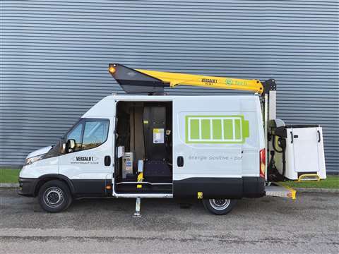 A Versalift van mount with e-Tech