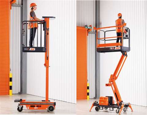 JLG’s new Nano35 (left) and the new JLG Power Towers Duo, with attachment (above) are set to be new launches