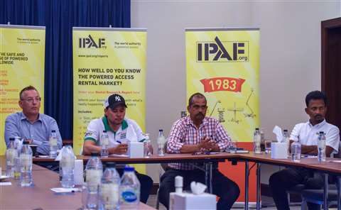 Rental companies representatives at the IPAF Rental+ launch event