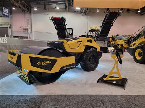 Bomag's Robomag 2 on display at ConExpo